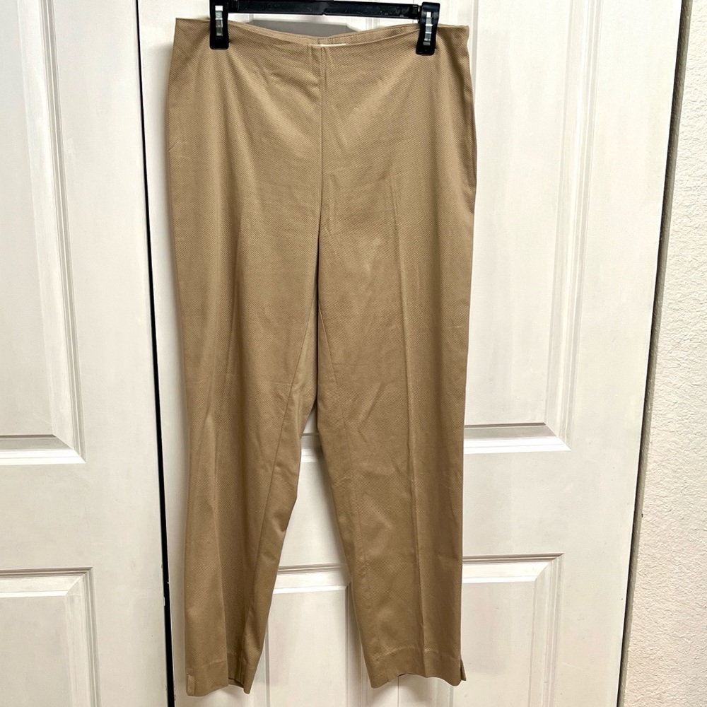 Talbots Tan Diamond Print Dress pants Size 8